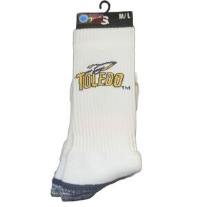 NCAA University Toledo Rockets Strideline Premium Athletic Crew Socks